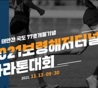 ‘보령해저터널 마라톤대회’ 개최...오는 11월 13일